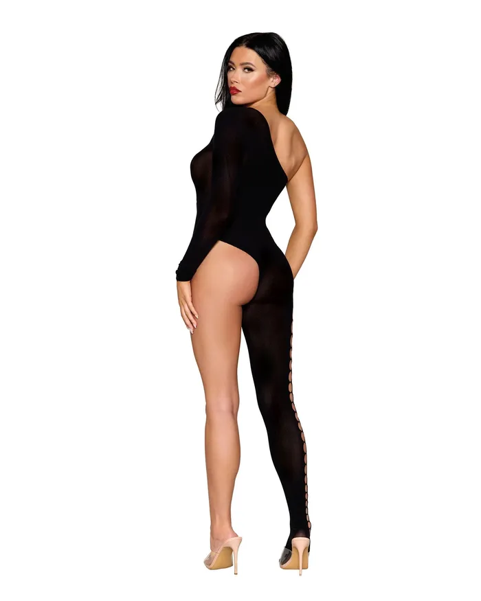 Bodystockings Playsuits Bodystocking Dmnd One Size Black Dreamgirl