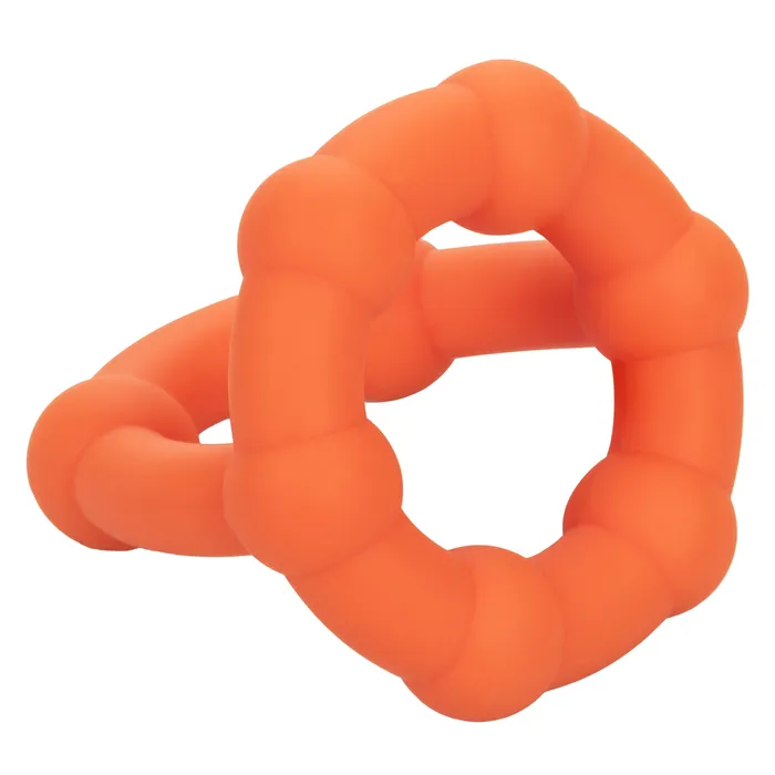 CalExotics Alpha Liquid Silicone All Star Ring Orange Male Sex Toys