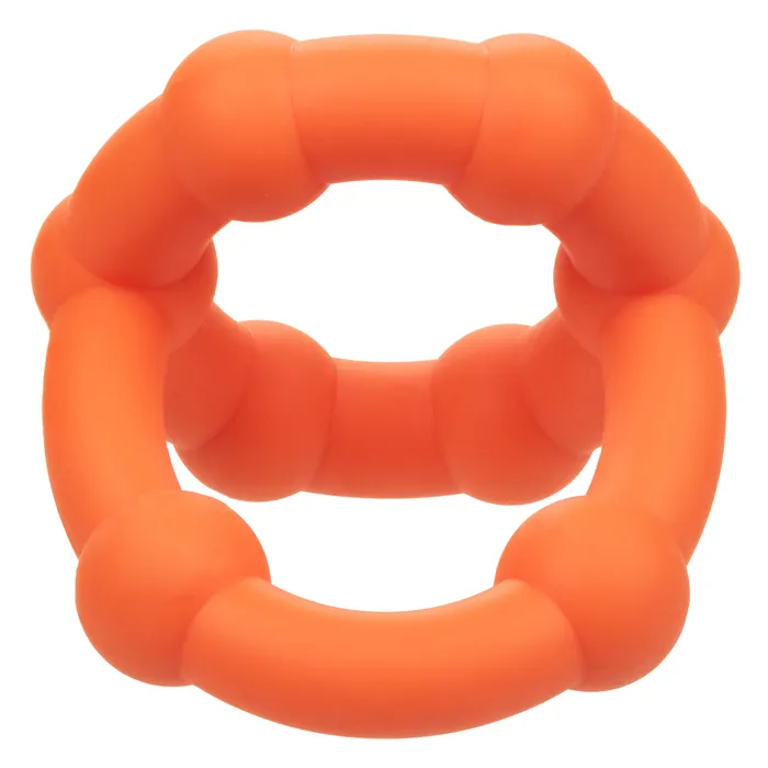 CalExotics Alpha Liquid Silicone All Star Ring Orange Male Sex Toys CalExotics Alpha Liquid Silicone All Star Ring Orange Male Sex Toys