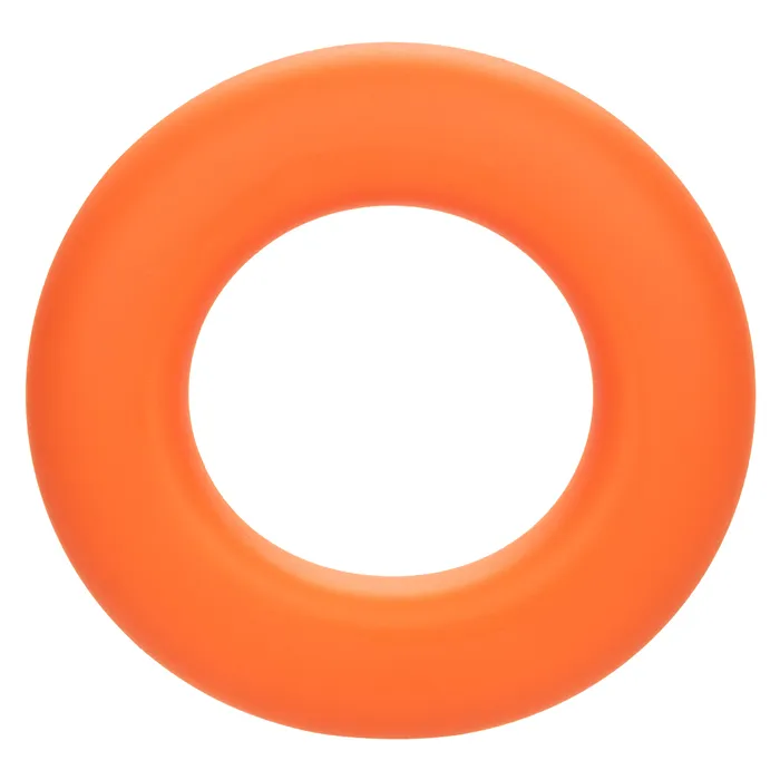 CalExotics Male Sex Toys Alpha Liquid Silicone Prolong Large Ring Orange