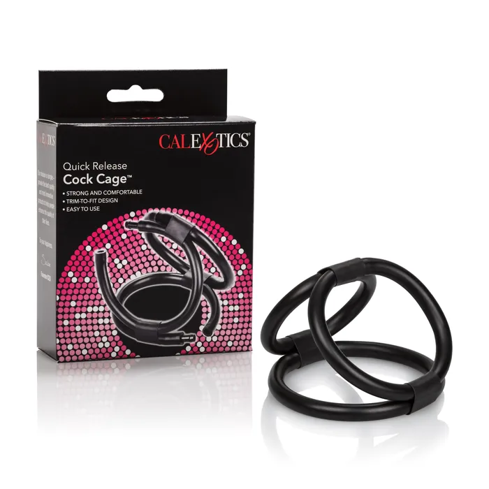 Calexotics Quick Release 3Ring Cock Cage for Thrilling Adventures Male Sex Toys Calexotics Quick Release 3Ring Cock Cage for Thrilling Adventures Male Sex Toys