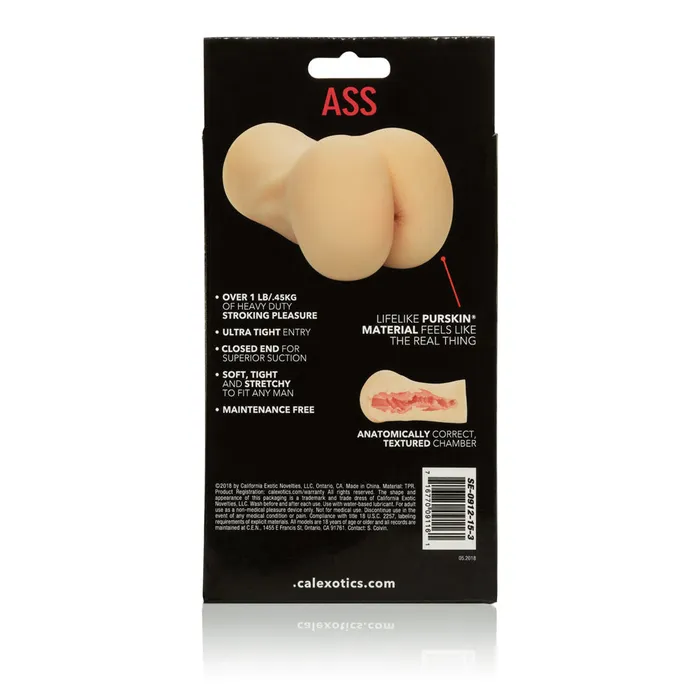 Calexotics UltraLifelike Pure Skin Ass Stroker for Intense Solo Fun Male Sex Toys