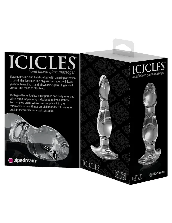Dazzling Glass Playtime Wands Heat and Chill for Fun Sensations Pipedream Dildos