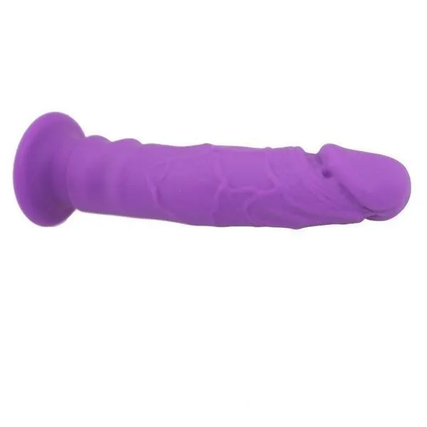 Dildos 0405M Purple Softy Real Feel Realistically Shaped Dildo Moonwell