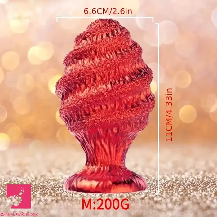 Dildos 433in Alien Shaped Spiral Prostate Massager Silicone Soft Cock Dildo Weadultshop