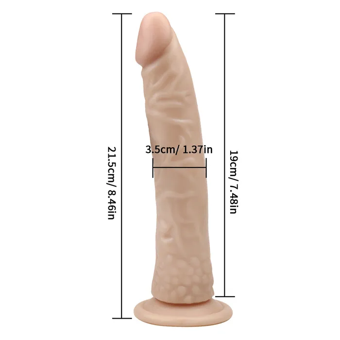  Dildos 8 inch skintone dildo curved