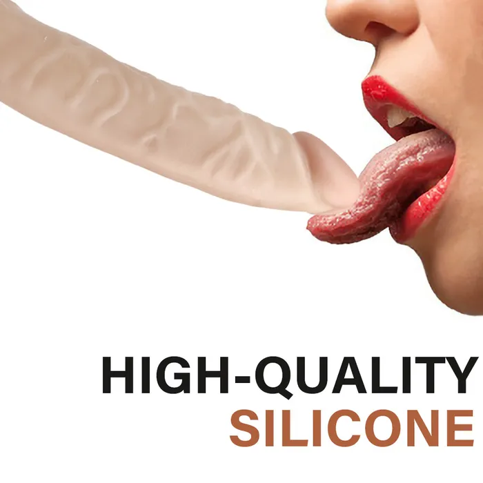  Dildos 8 inch skintone dildo curved