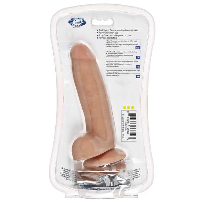 Dildos Cloud 9 Novelties 8 Dual Density Real Touch Thick With Realistic Painted Veins and Balls Tan Dildos Cloud 9 Novelties 8 Dual Density Real Touch Thick With Realistic Painted Veins and Balls Tan