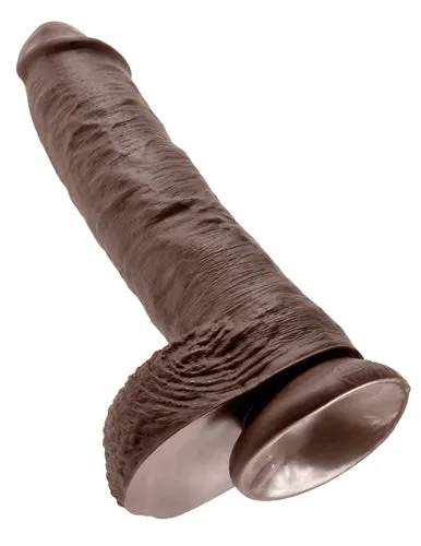 Dildos Pipedream King Cock 10Inch Realistic Dildo with Suction Cup for HandsFree Fun