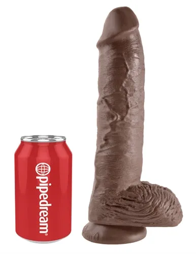 Dildos Pipedream King Cock 10Inch Realistic Dildo with Suction Cup for HandsFree Fun