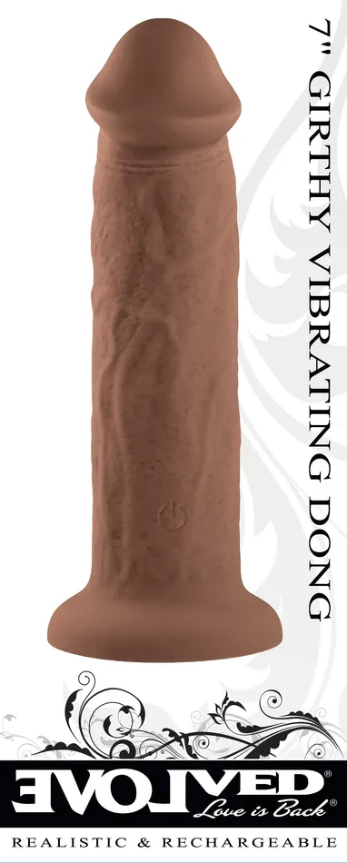 Dildos Sale 7 Inch Girthy Vibrating Dong Dark Dildos Sale 7 Inch Girthy Vibrating Dong Dark