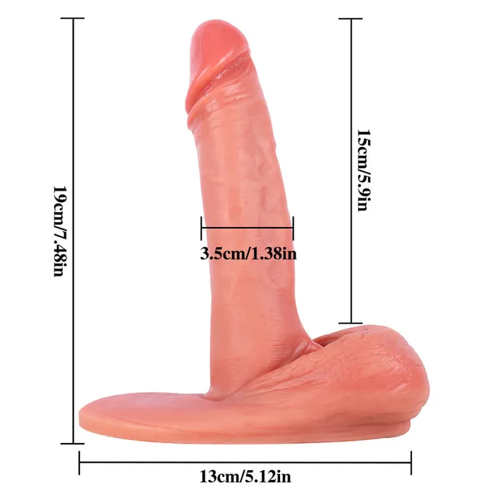 Dildos sex toys Slim Pink Flesh Suction Cup Realistic Dildo