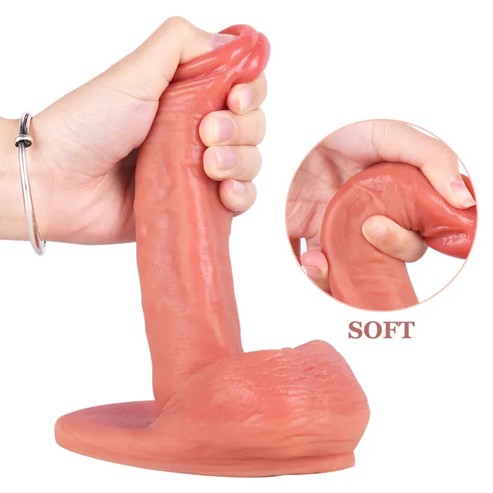 Dildos sex toys Slim Pink Flesh Suction Cup Realistic Dildo