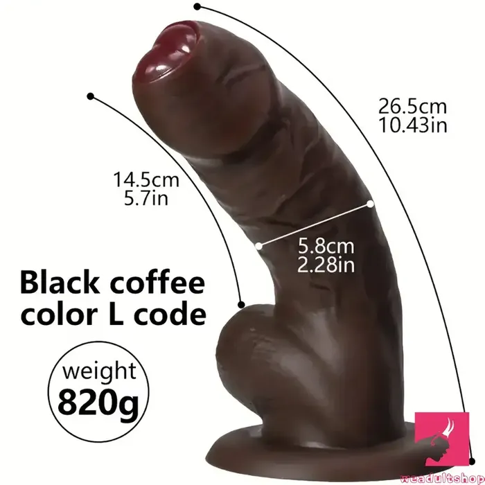 Dildos Weadultshop 629in 826in 1043in XML Ebony Silicone Soft Real Coffee Dildo For Love