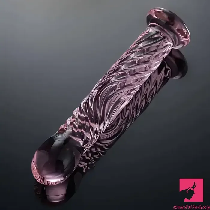 Dildos Weadultshop 669in Realistic Pink Threaded Glass Dildo For Female Sex Toy