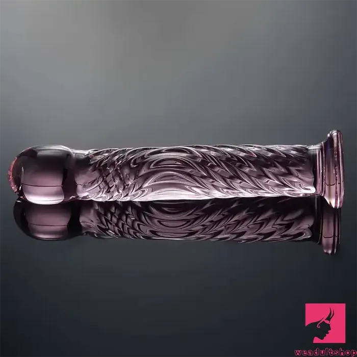 Dildos Weadultshop 669in Realistic Pink Threaded Glass Dildo For Female Sex Toy