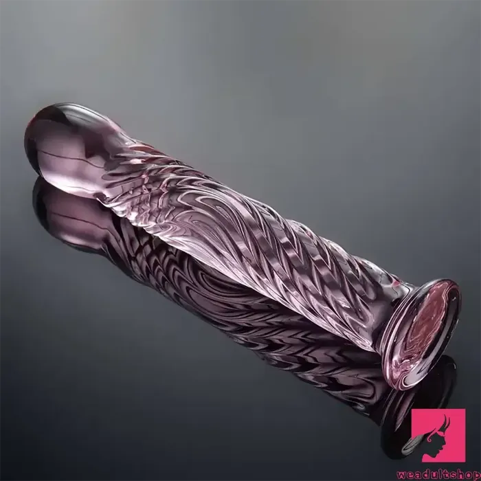 Dildos Weadultshop 669in Realistic Pink Threaded Glass Dildo For Female Sex Toy