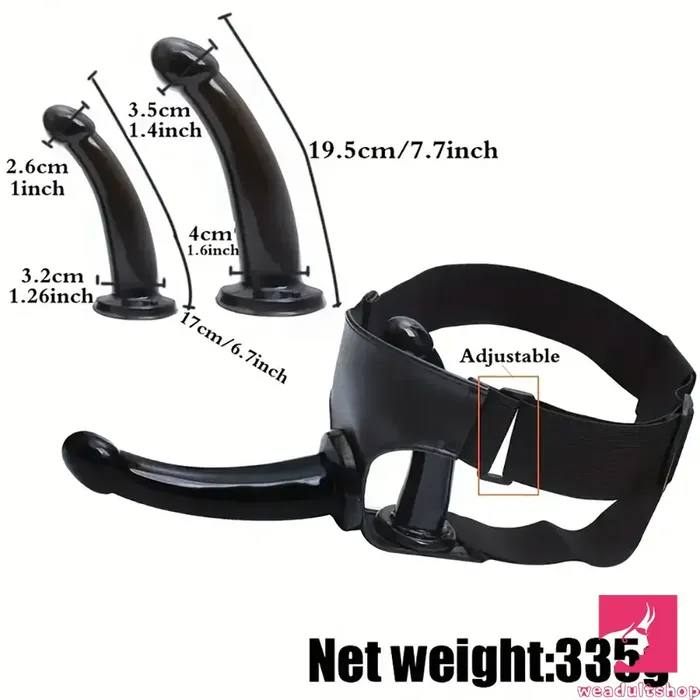 Dildos Weadultshop 67in 77in Real Rubber Black Strap on Dildo Vaginal Anal Sex Toy