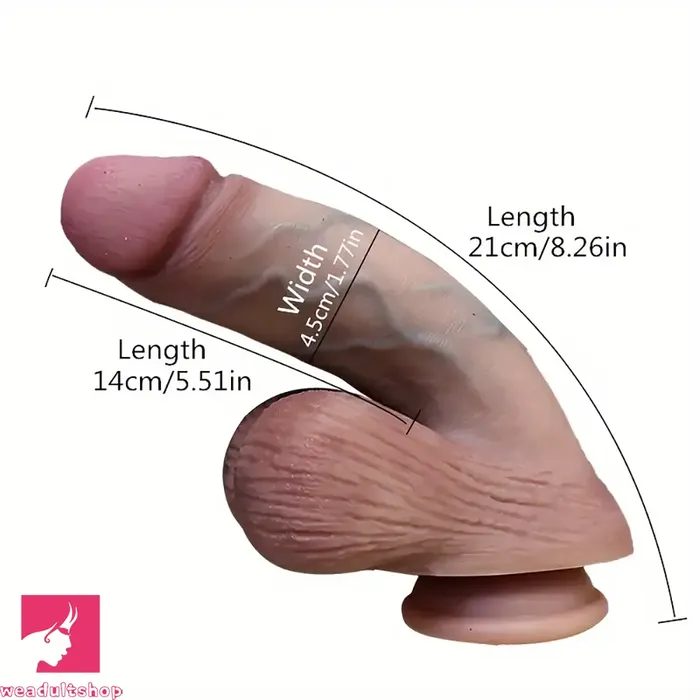 Dildos Weadultshop 826in Realistic Curved Big Silicone Soft Dildo Hanging Style Love Toy