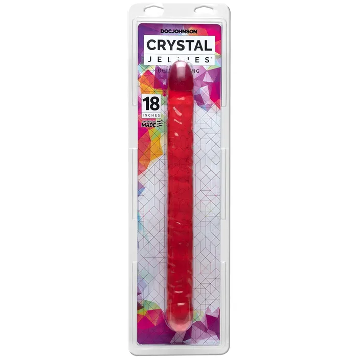 Doc Johnson Dildos Sparkly 18Inch Double Dong for Double the Fun and Excitement