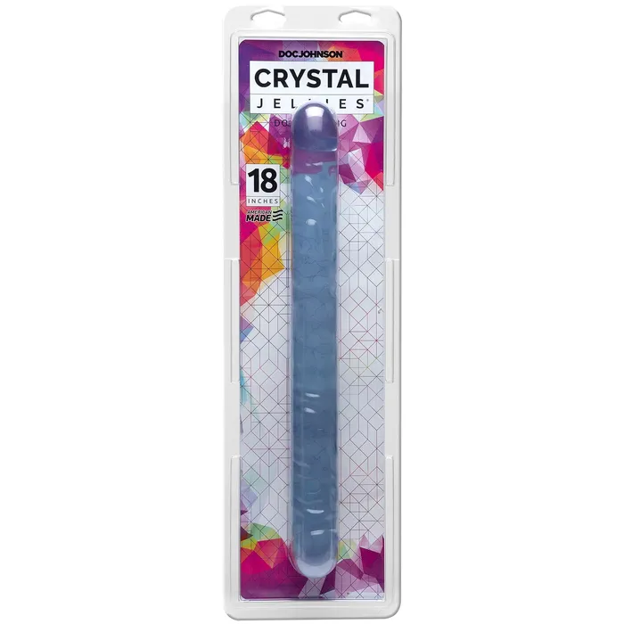 Doc Johnson Dildos Sparkly 18Inch Double Dong for Double the Fun and Excitement