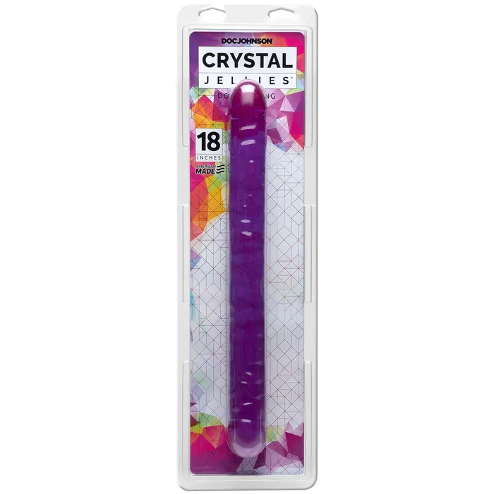 Doc Johnson Dildos Sparkly 18Inch Double Dong for Double the Fun and Excitement