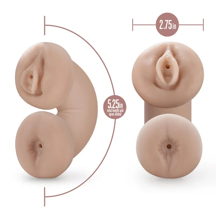 Enlust Tasha Soft and Wet Glow in the Dark Stroker Beige Blush Male Sex Toys