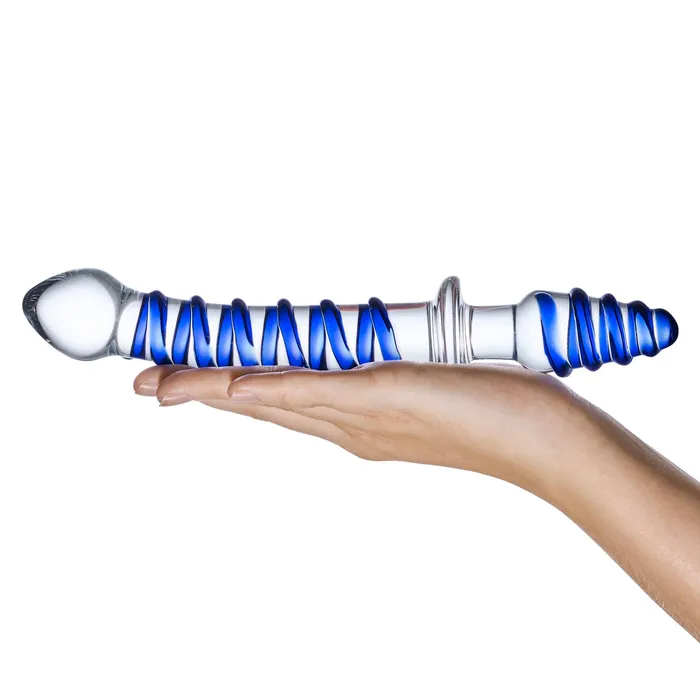 Gls Dildos 10 Mr Swirly Double Ended Glass Dildo By Gls