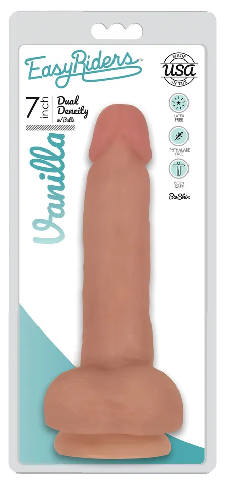 Magic Stick 7Inch Slim Dong with Suction and Harness Use Curve Toys Dildos