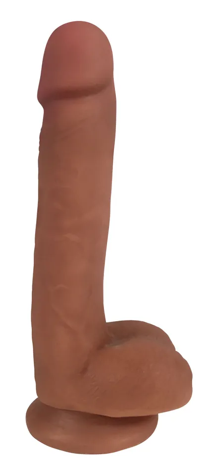 Magic Stick 7Inch Slim Dong with Suction and Harness Use Curve Toys Dildos