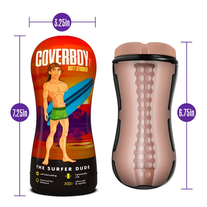 Male Sex Toys Coverboy the Surfer Dude Self Lubricating Stroker Beige Sale Specials Male Sex Toys Coverboy the Surfer Dude Self Lubricating Stroker Beige Sale Specials