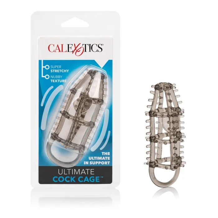 Male Sex Toys Stretchy Textured Cock Cage for Fun and Exciting Adventures Calexotics