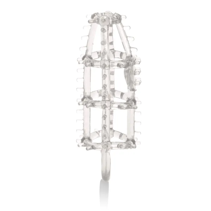 Male Sex Toys Stretchy Textured Cock Cage for Fun and Exciting Adventures Calexotics