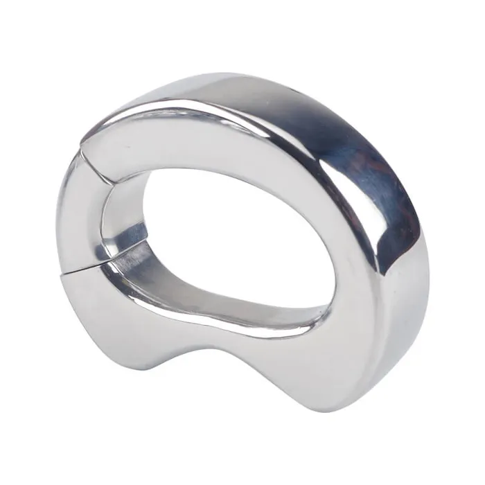Male Sex Toys Weadultshop Stainless Steel Lock Cock Ring Weight male metal Ball Stretcher