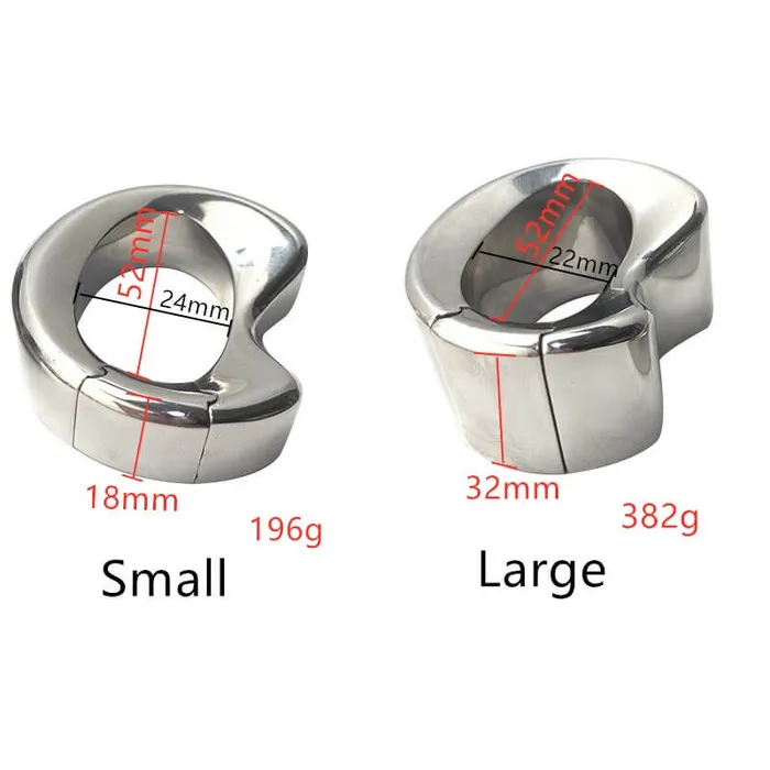 Male Sex Toys Weadultshop Stainless Steel Lock Cock Ring Weight male metal Ball Stretcher Male Sex Toys Weadultshop Stainless Steel Lock Cock Ring Weight male metal Ball Stretcher