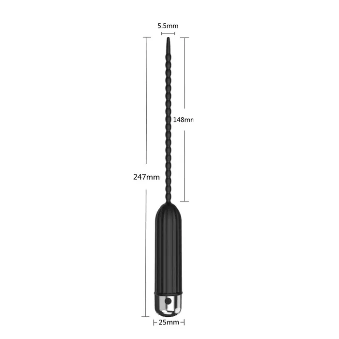 Male Sex Toys Weadultshop Ten Vibrating Modes Silicone Urethral Sounding Penis Plug Vibrator