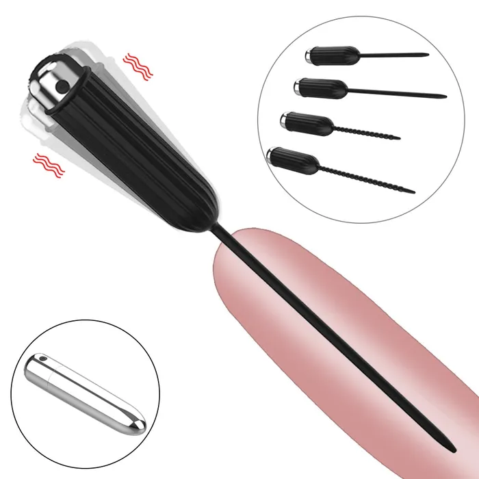 Male Sex Toys Weadultshop Ten Vibrating Modes Silicone Urethral Sounding Penis Plug Vibrator Male Sex Toys Weadultshop Ten Vibrating Modes Silicone Urethral Sounding Penis Plug Vibrator