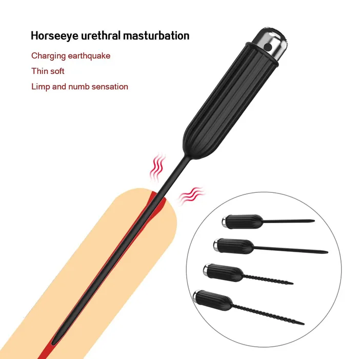 Male Sex Toys Weadultshop Ten Vibrating Modes Silicone Urethral Sounding Penis Plug Vibrator Male Sex Toys Weadultshop Ten Vibrating Modes Silicone Urethral Sounding Penis Plug Vibrator