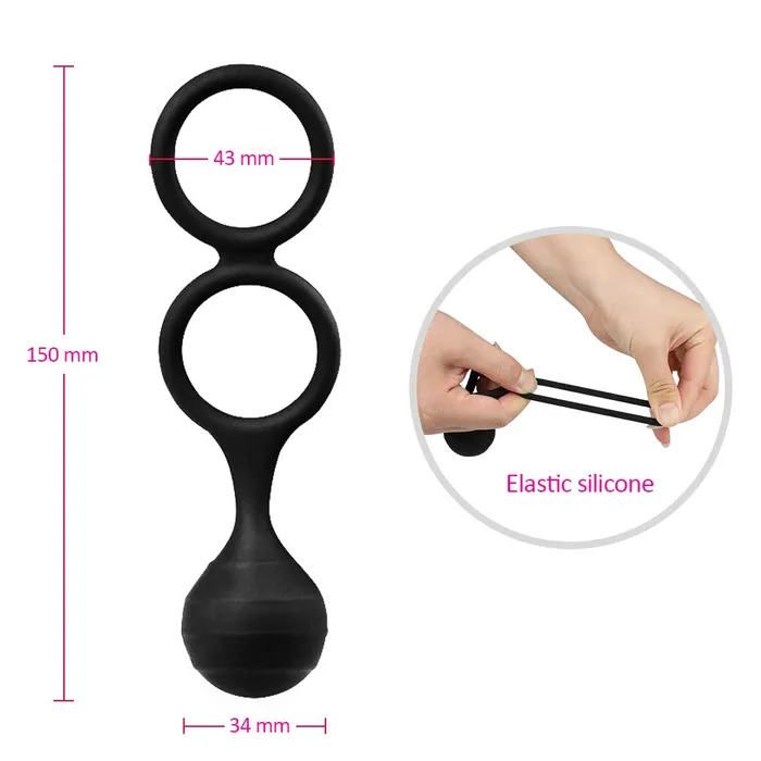 Masturbation Ball Penis Exerciser Gravity Ball Weight Ring weadultshop Male Sex Toys