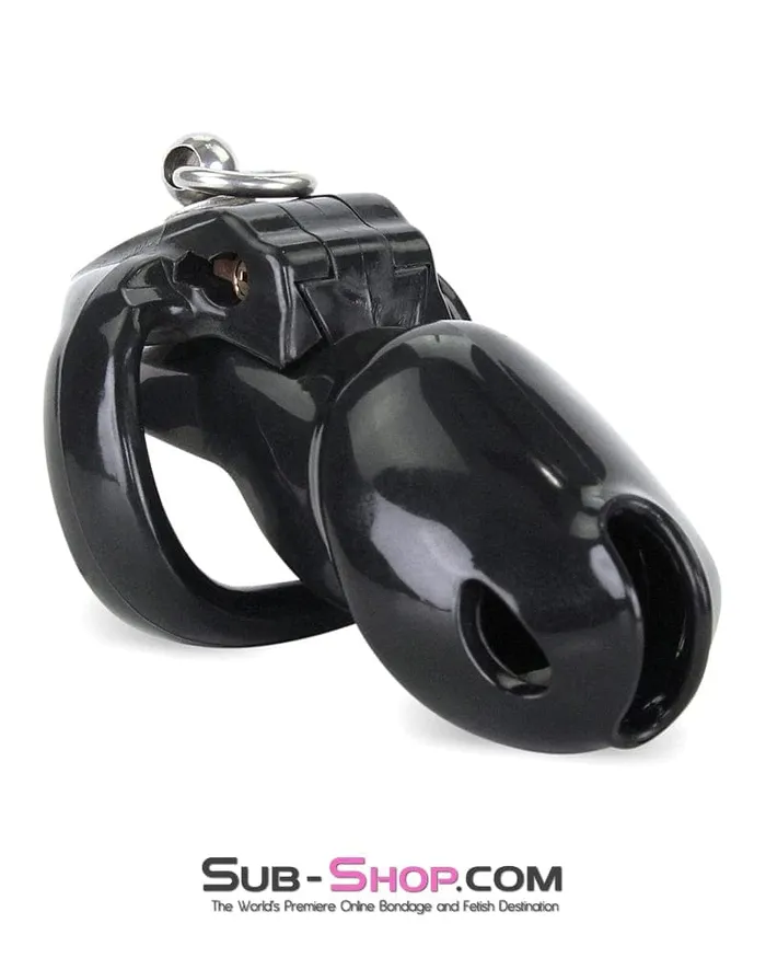Moonwell Male Sex Toys 7869MSIS Hard Up Cock Cage Sissy Chastity with Lead Ring Black with Medium Cock Ring Moonwell Male Sex Toys 7869MSIS Hard Up Cock Cage Sissy Chastity with Lead Ring Black with Medium Cock Ring