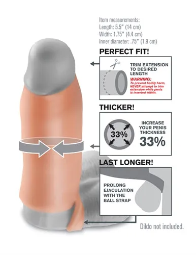 Pipedream Male Sex Toys Real Feel Pleasure Sleeve Boost Thickness and Fun by 33